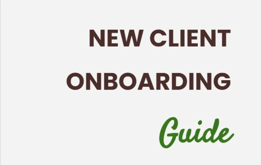 Cover of the New Client Onboarding Guide